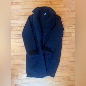 Jockey Super Soft Black Coat/Long Cardigan, Size Medium, Like New Condition